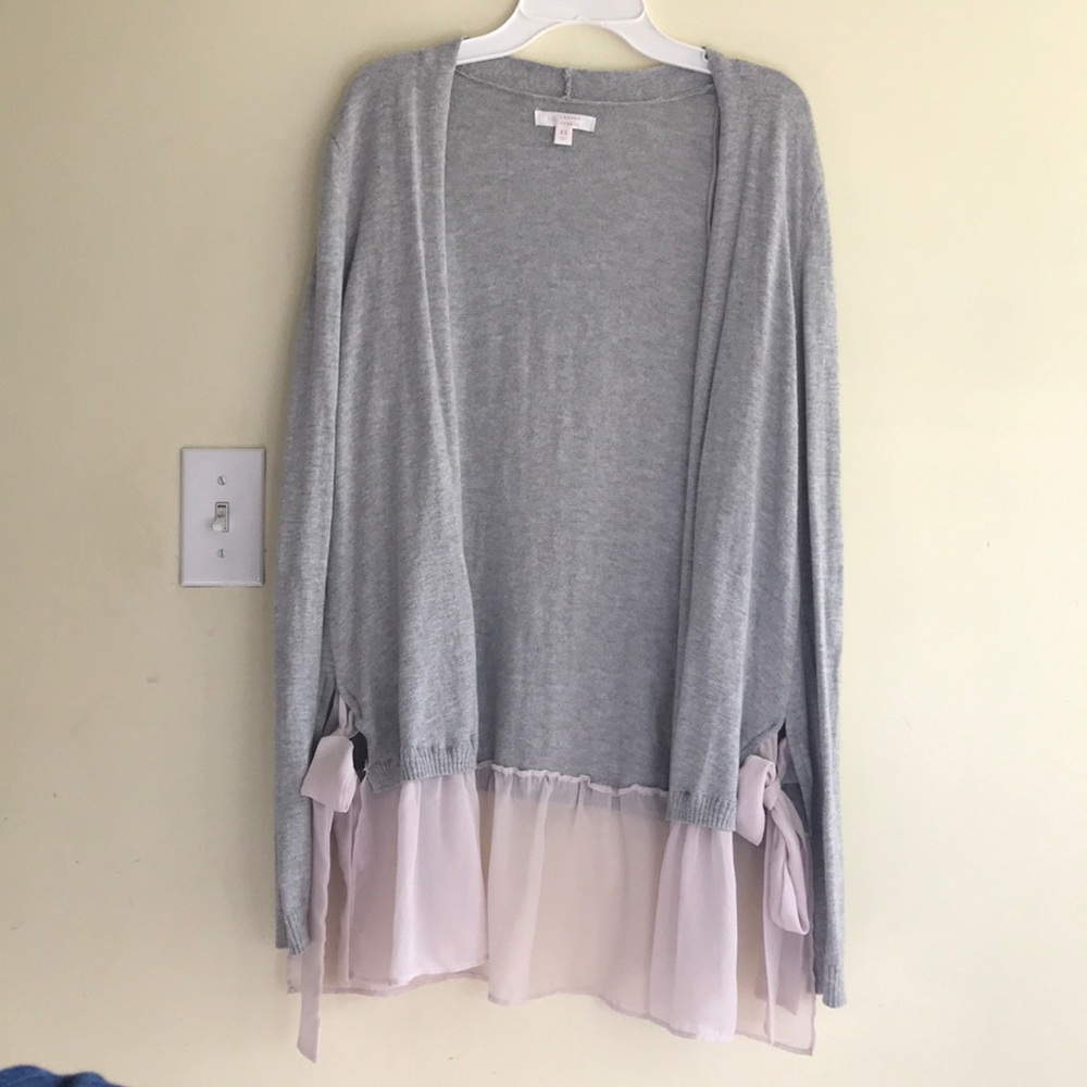 LC Lauren Conrad grey cardigan XS
